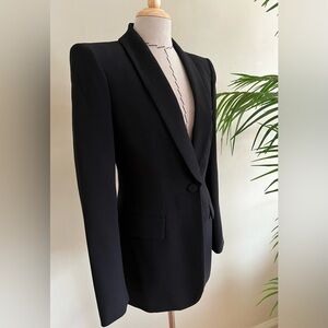 Zara Tailored Black Blazer Padded Shoulders | XS | NWOT